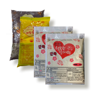 붕어빵 세트 (반죽 5kg*2, 팥앙금 3kg*1, 저당 슈크림 2.5kg*1)
