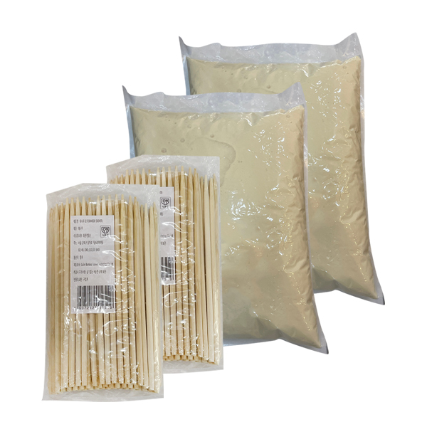 핫도그세트(반죽5kg*2, 꼬치100ea*2)